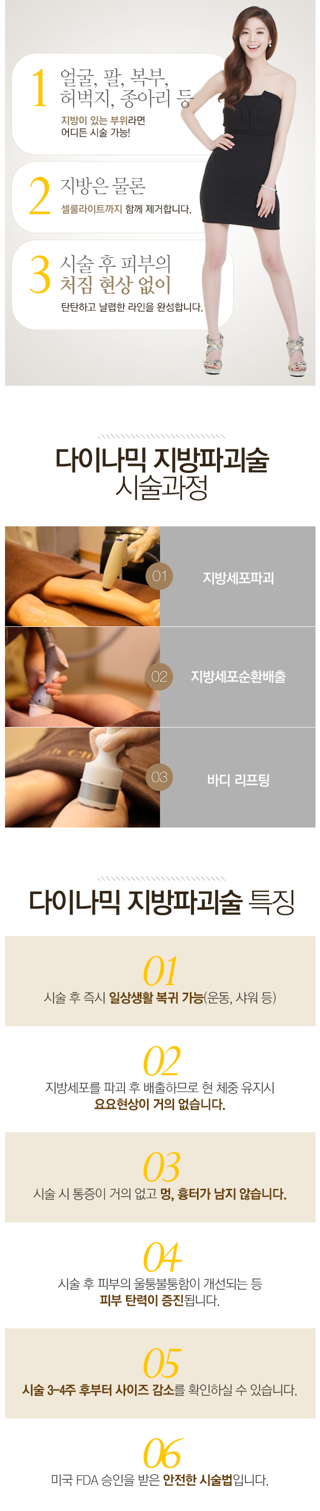 다이나믹 지방 파괴 시술 과정과 특징