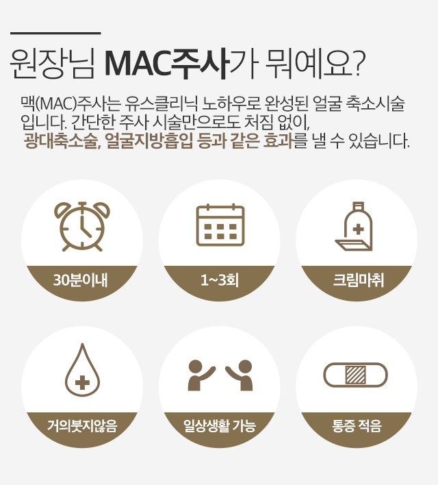 원장님 MAC주사가 뭐예요?